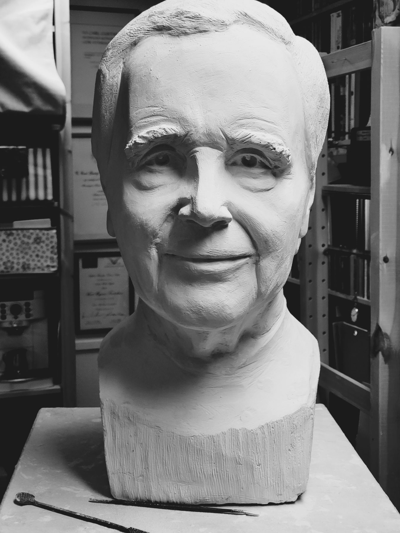Sculpture by Karl-Magnus Fredriksson — A friend, Anders Wall